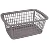 Image de Aluminium et plastiq corbeille rangement 36x25x15 silver