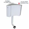 Image de Réservoir d’angle semi-bas à commande interrompable - REGIPLAST - 400