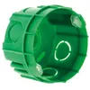 Image de Zenitech - Boîte maçonnerie Ø65x40mm - appareillage vis et griffes + avec vis - Vert