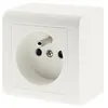 Image de ZENITECH Prise avec terre saillie, complet Besto, blanc