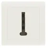 Image de ZENITECH Prise telephone saillie, complet Besto, blanc