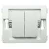 Image de Zenitech - Double va et vient bornes auto composable - blanc - Venus