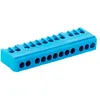 Image de Zenitech - Bornier de terre 12 modules - Bleu