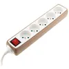 Image de Zenitech - Multiprise 5x16A 2P+T + interrupteur + housse - Taupe