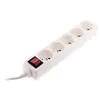 Image de Zenitech - Bloc multiprise 5x16A 2P+T interrupteur - blanc