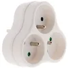 Image de Zenitech - Multiprise triplite 3x16A triangulaire - Blanc