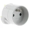 Image de Zenitech - Adaptateur prise voyage UK vers France - prise mâle UK vers prise femelle FR - Blanc