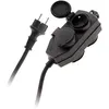 Image de Boîtier de dérivation 4 prises IP44 5m - Noir - Zenitech