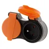 Image de Zenitech - Rallonge étanche 2 prises avec clapet orange 2P+T H07RN-F 3x1,5mm² 5m