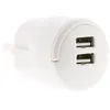 Image de Double chargeur USB 2,1A avec anneau d'extraction Blanc - Zenitech