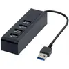 Image de Exertis Connect Hub USB 3.0, 4 ports (USB-A, 4 ports), Station d’accueil + hub USB, Noir