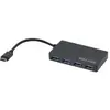 Image de Exertis Connect Hub USB-C (USB-C, 4 ports), Station d’accueil + hub USB, Noir