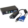 Image de Dexlan Rallonge KVM VGA et USB jusqu'à 100 mètres, Commutateur KVM, Noir