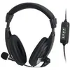 Image de Dacomex Casque stéréo avec port USB, noir Casque confortable idéal pour les applications multimédia. (Filaire, USB-A), Casque micro de bureau, Noir