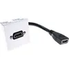 Image de Plastron 45 X 45 Avec Câble Hdmi Coudé - 10 Cm