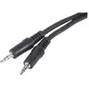 Image de Cordon Jack 3.5mm Noir m/m - 0,1m