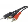 Image de Cordon carte son jack 3.5mm sur 2xRCA M - 10M