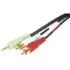 Image de Cordon Stereo Jack3.5mm/ 2 x rca Pc99 Vert m/m - 3m