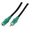 Image de Exertis Connect Câble audio, prise jack stéréo 3,5 mm / connecteur, environ 3,0 m Câble d'extension audio M / F (3 m, Câble AUX), Câble audio