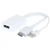 Image de Exertis Connect Convertisseur HDMI vers Displayport 1.2 Pour connecter un moniteur ou un projecteur avec une (HDMI, 14 cm), Adaptateur données + vidéo, Blanc