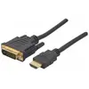 Image de Exertis Connect Câble HDMI vers DVI, HDMI mâle / DVI mâle, 3.0 m (3 m), Câble vidéo, Noir