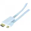Image de Exertis Connect Câble adaptateur Mini DisplayPort 1.2, Mini-DisplayPort mâle / HDMI mâle, blanc, 2,0 m Câble (2 m), Câble vidéo, Blanc