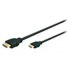 Image de Exertis Connect Câble Mini HDMI, High Speed HDMI, plaqué or, HDMI mâle A / HDMI mini mâle C, 3.0 m Connexion de (3 m), Câble vidéo, Noir