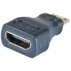 Image de Tecline Adaptateur mini HDMI vers HDMI, Bu. A / St. C, doré Adaptateur de la prise HDMI au mini-connecteur C (HDMI), Adaptateur données + vidéo, Noir