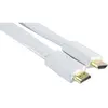 Image de Cordon Hdmi Haute Vitesse Plat Blanc 5m