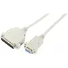 Image de Générique DB9 femelle à DB25 mâle série null modem cord- 3 m (3 m), Câble d'interface