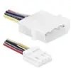 Image de Dexlan - Câble d'alimentation - alimentation interne 4 plots (M) pour connecteur mini-alimentation 4 broches (F) - 20 cm