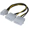 Image de Exertis Connect Câble adaptateur Molex (m) vers PCI-E (w), 25 cm (20 cm), Câble interne (PC)