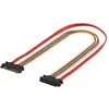 Image de Exertis Connect Câble d'extension SATA, SATA 22 Pin mâle vers SATA 22 Pin femelle (5V + 12V), 0,5 m pour (50 cm, SATA), Câble interne (PC)