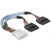 Image de GENERIQUE Adaptateur d'alimentation Molex vers 2 connecteurs d'alimentation SATA