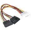 Image de Adaptateur D'alimentation Molex Vers 2x Sata - 15 Cm