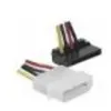 Image de Adaptateur d alimentation Molex vers SATA Coudé - 15 cm