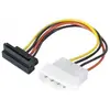Image de Exertis Connect Câble adaptateur d'alimentation SATA, Molex vers SATA 4Pin coudé, Molex vers Sata Bu. coudé p.ex. (15 cm, SATA), Câble interne (PC)