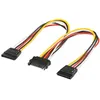 Image de Doubleur d alimentation SATA vers 2 SATA et 1 Molex - 30 cm