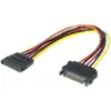 Image de Exertis Connect Câble d'extension de l'alimentation SATA, mâle SATA vers femelle SATA, câble de 0,2 m utilisé pour (20 cm, SATA), Câble interne (PC)