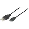 Image de Exertis Connect Câble Micro USB 2.0, noir, 0,5 m Câble Micro USB pour smartphones et tablettes (0.50 m, USB 2.0), Câble USB