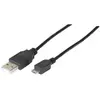 Image de Exertis Connect Câble Micro USB pour smartphones et tablettes, 3.0 m câble Micro USB, noir (3 m, USB 2.0), Câble USB