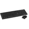 Image de DACOMEX - Ensemble clavier et souris - USB - AZERTY - Français - noir