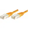 Image de Exertis Connect Câble de raccordement F/UTP, CAT.6, orange, 3.0 m Câble de raccordement avec protection contre les (F/UTP, CAT6, 3 m), Câble réseau