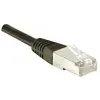 Image de Exertis Connect Câble patch F/UTP, CAT.6, noir, 3.0 m Câble patch avec protection anti-plis particulièrement étroite (F/UTP, CAT6, 3 m), Câble réseau