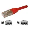 Image de deXlan - Cordon de raccordement - RJ-45 (M) pour RJ-45 (M) - 10 m - STP - CAT 6 - rouge