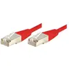 Image de Exertis Connect Câble de raccordement F/UTP, CAT.6, rouge, 10.0 m Câble de raccordement avec protection contre les (F/UTP, CAT6, 10 m), Câble réseau