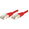 Image de Exertis Connect Câble de raccordement F/UTP, CAT.6, rouge, 7.0 m Câble de raccordement avec protection contre les (F/UTP, CAT6, 7 m), Câble réseau