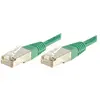 Image de Exertis Connect Câble de raccordement F/UTP, CAT.6, vert, 10.0 m Câble de raccordement avec protection contre les (F/UTP, CAT6, 10 m), Câble réseau
