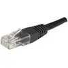 Image de Exertis Connect Câble patch, CAT.6, U/UTP, non blindé, cuivre, noir, 10,0 m Câble patch avec protection de l'ergot (U/UTP, CAT6, 10 m), Câble réseau