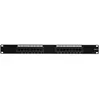 Image de Exertis Connect Panneau de brassage, Cat.6, 16 ports, UTP, 1 U, 48.30cm (19"), noir Panneau de brassage Cat. 6 avec, Serveur : accessoires, Noir